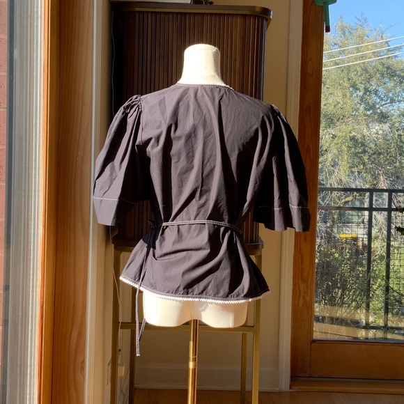 Gianni Cotton Wrap Top - Picture 7 of 11